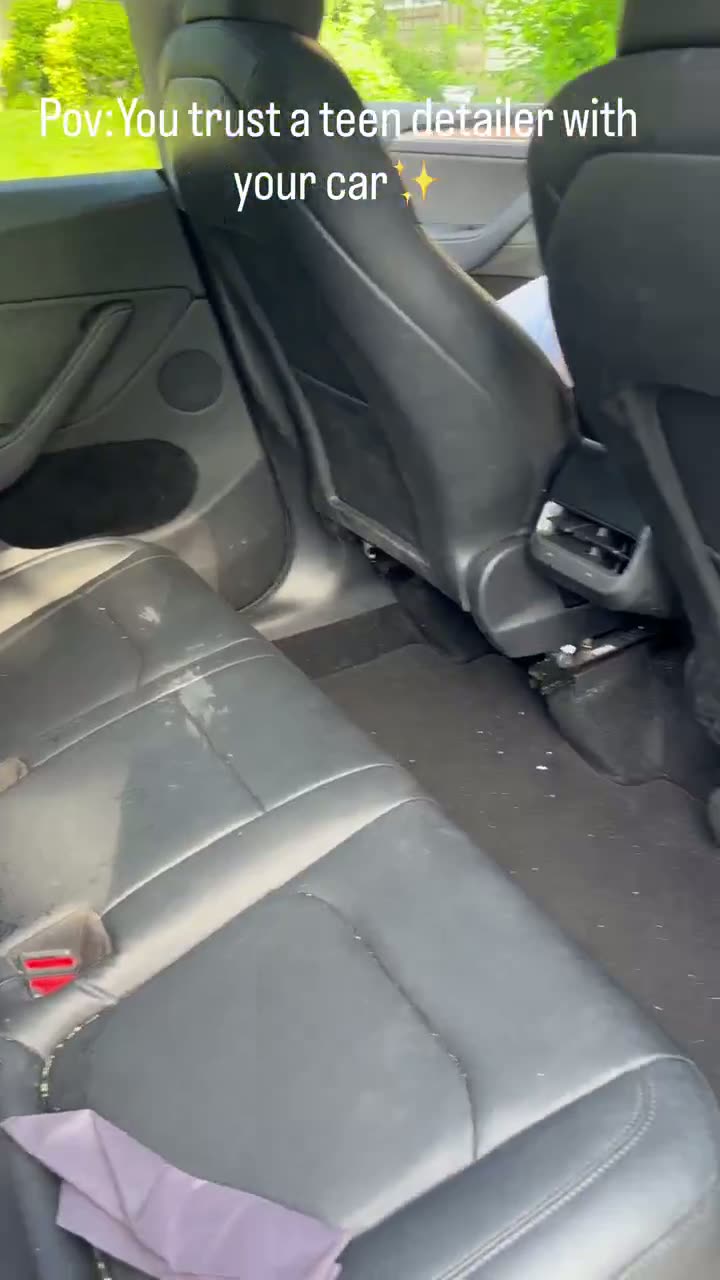 Tesla exterior after a maintenance refresh detail
